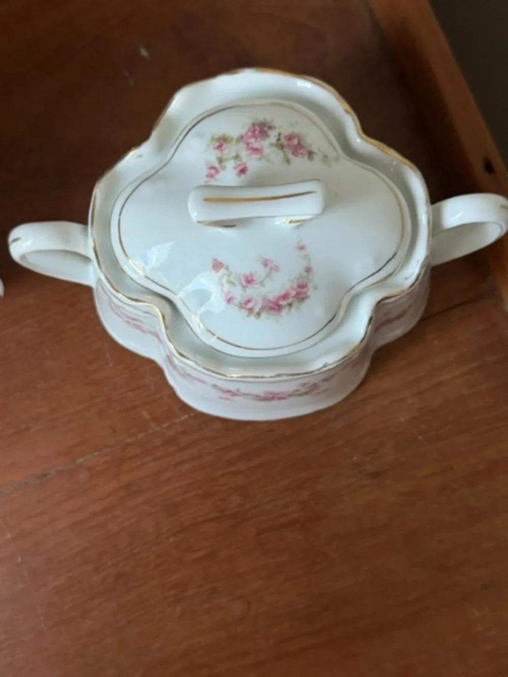 Vintage Sugar Bowl and Creamer Set